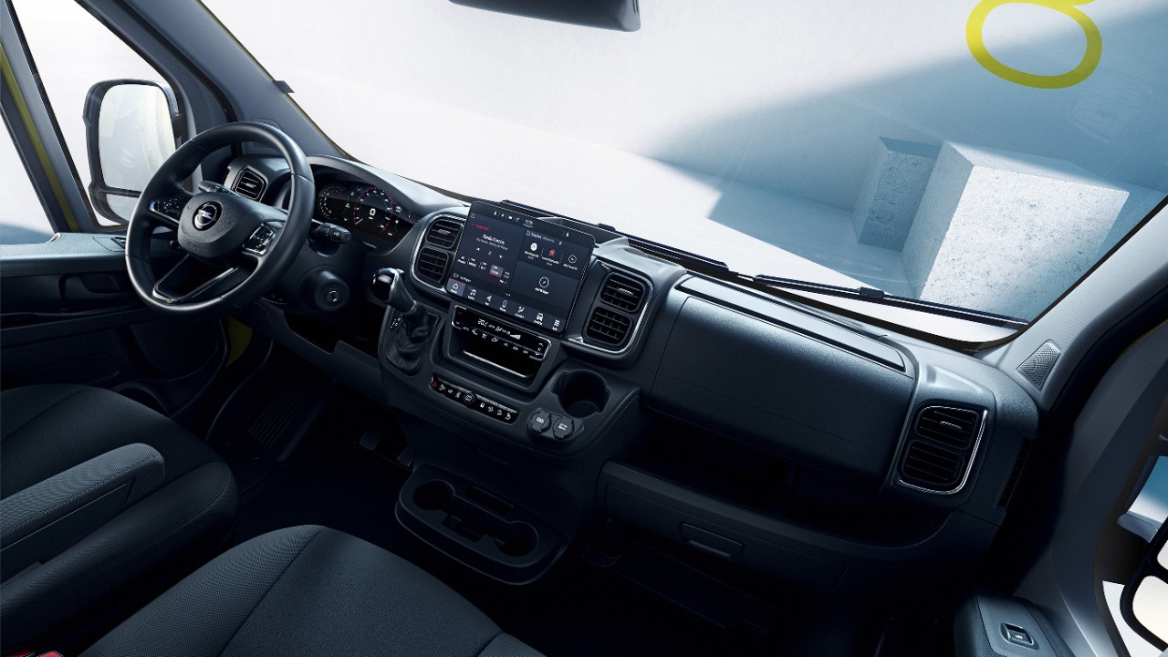 Vista interior del Nuevo Opel Movano