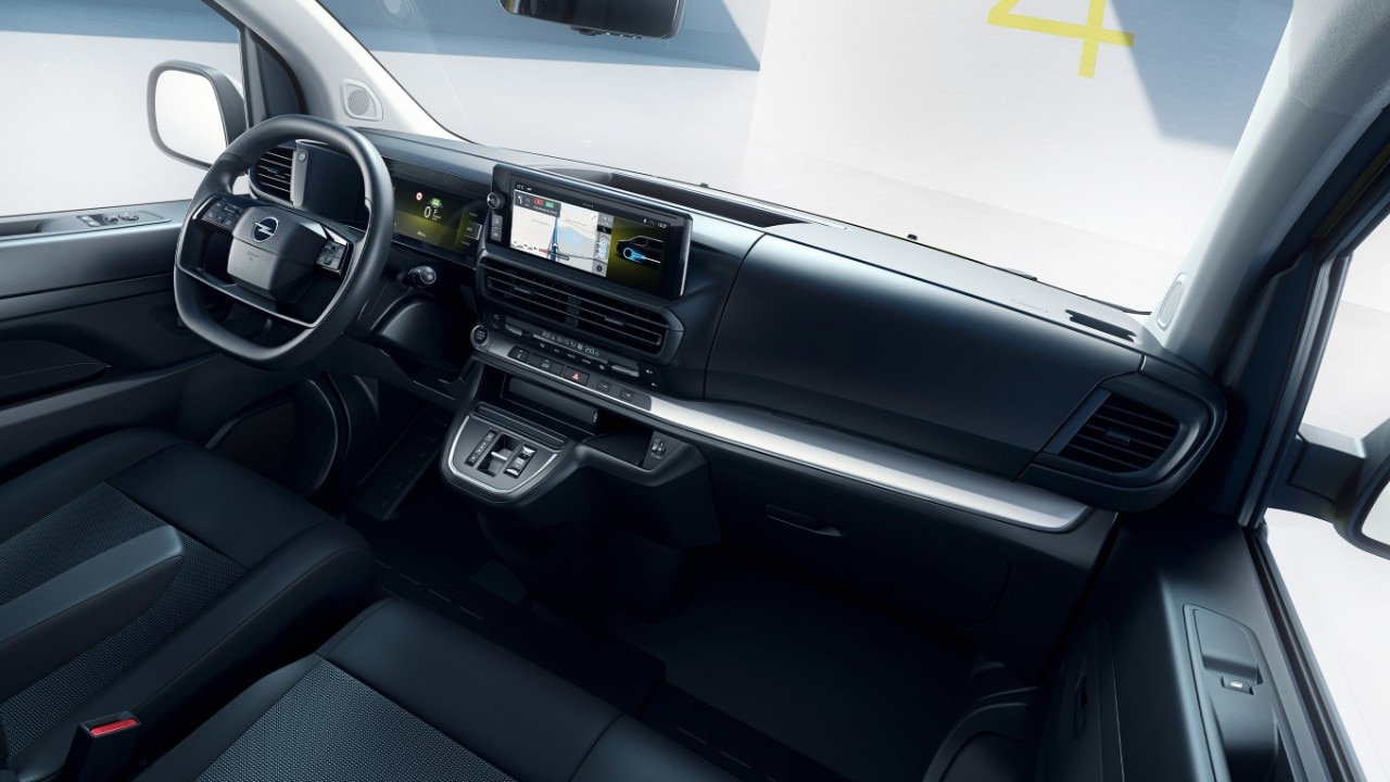  Vista interior de un Nuevo Opel Vivaro Eléctrico